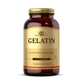 Solgar frasco frontal de Gelatin 1680 mg mostrando etiqueta y cantidad