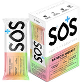 sos frente del envase Rainbow Sherbet mostrando presentación y beneficio práctico