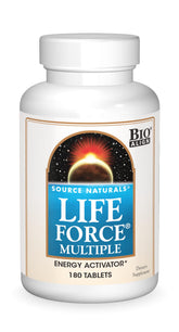 Source Naturals vista frontal del envase mostrando 180 tabletas y beneficios