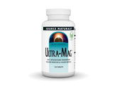 Source Naturals frasco Ultra-Mag vista frontal y etiqueta clara