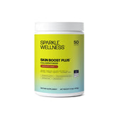 Sparkle Wellness envase frontal mostrando etiqueta y beneficio para piel