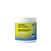 Sparkle Wellness envase frontal mostrando diseño y cantidad, claro y profesional