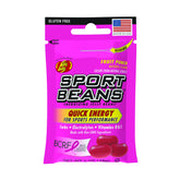 SPORT BEANS empaque frontal reseñando bolsitas resellables y conveniencia