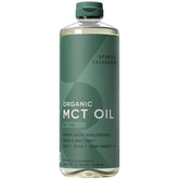 Sports Research aceite MCT frente del envase, beneficio claridad y pureza