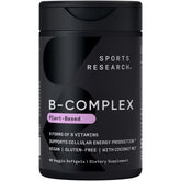 Sports Research frasco frontal mostrando 60 cápsulas y beneficios veganos