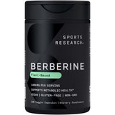 Sports Research frasco frente mostrando etiqueta y ventaja vegana