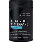Sports Research envase frontal mostrando 90 softgels y beneficios claros