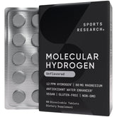 Sports Research envase frontal mostrando 60 dosis y ventajas prácticas