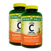 Spring Valley frontal del envase mostrando 200 tabletas y beneficio ahorro