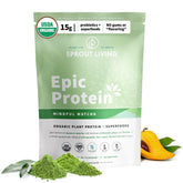 Sprout Living envase frontal mostrando etiqueta y beneficios claros