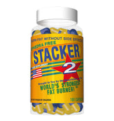 Stacker 2 frasco frente mostrando etiqueta y beneficio energético