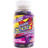 Stacker3 frasco delantero mostrando etiqueta y beneficios visibles