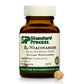 Standard Process botella frontal mostrando 90 tabletas y beneficios