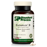 Standard Process Cataplex D envase frontal, presenta información clara y beneficios