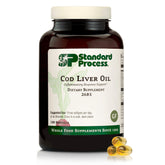 Standard Process frasco delante mostrando diseño y cantidad de softgels, confianza en calidad