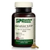 Standard Process Inc. vista frontal del envase mostrando marca y beneficio nutricional
