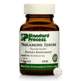 Standard Process Inc. frasco frontal mostrando 90 tabletas yodo