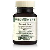 Standard Process Turmeric Forte frontal del envase, claro y profesional mostrando 60 tabletas