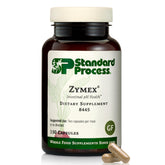 Standard Process Zymex vista frontal del envase mostrando 150 cápsulas y claridad de uso