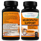 SugarMD frasco frontal mostrando 60 cápsulas y etiqueta clara