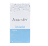 Summer's Eve vista frontal del paquete de cuatro botellas beneficios portátiles