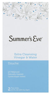 Summer's Eve frontal del envase muestra limpieza y pH balanceado
