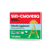 Sun Chlorella envase frontal mostrando tabletas y beneficio nutricional