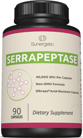 Sunergetic frasco frontal mostrando 90 cápsulas y etiqueta clara para confianza