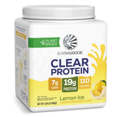Sunwarrior envase frontal Lemon Ice mostrando diseño y beneficio refrescante