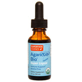 Superfood Science envase frontal Agaricus Bio Super Liquid mostrando diseño y tamaño, conveniencia