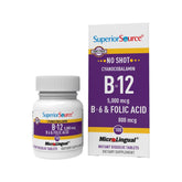 Superior Source envase frontal visible, suplemento sublingual práctico