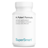 Supersmart bote frontal del H. Pylori Formula mostrando diseño y tamaño, información clara