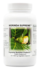 Supreme Nutrition frasco frontal mostrando 130 cápsulas y claridad de ingredientes