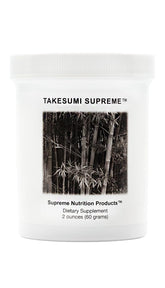 Supreme Nutrition envase frontal de Takesumi Supreme, presentación clara y pura