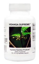Supreme Nutrition Vidanga Supreme frontal mostrando el envase y la pureza