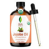 SVA ORGANICS frasco frontal de jojoba 118 ml con cuentagotas, envase práctico