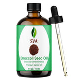 SVA ORGANICS frasco de vidrio frontales mostrando marca y dosificación beneficios