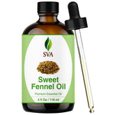 SVA ORGANICS botella frontal de hinojo dulce 118 ml con cuentagotas para uso preciso