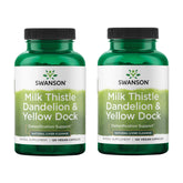 Swanson frasco delantero Milk Thistle mostrando etiqueta clara y beneficios