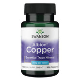 Swanson frasco frontal mostrando Copper Chelate y claridad de la marca