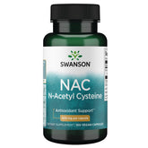Swanson envase frontal mostrando NAC 600 mg y beneficio apoyo hepático