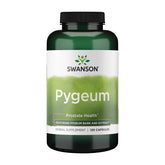 Swanson frasco frontal mostrando Pygeum 400 mg, confianza de marca y presentación clara
