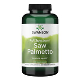Swanson saw palmetto vista frontal del envase mostrando 250 cápsulas y marca