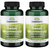 Swanson sweet wormwood vista frontal del frasco para identificar el producto