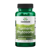 Swanson Turmeric Phytosome frontal mostrando envase y beneficio de absorción mejorada