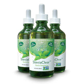 SweetLeaf vista frontal del pack de 3 botellas para ahorro y conveniencia
