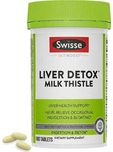 Swisse producto frontal mostrando el envase y beneficio de apoyo hepático