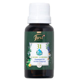 SwissJust Oil 31 envase frontal 20 ml mostrando diseño y portabilidad