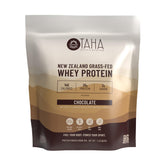 TAHA Health & Nutrition frente del empaque mostrando tamaño y beneficio de proteína