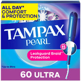 Tampax Pearl aplicador frontal mostrando facilidad de inserción